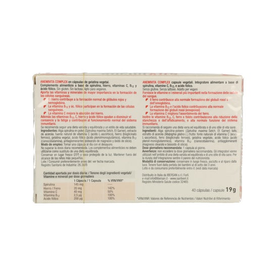 Complejo de Anemivita 40Cps