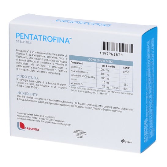 Uriach Italy Pentatrofina 14 uds