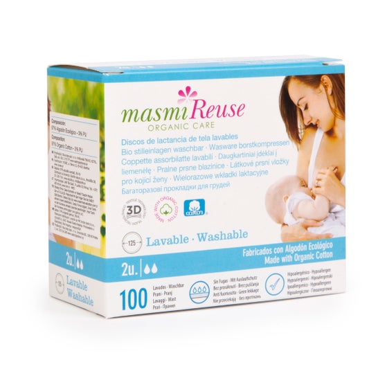 Masmi Reuse Reusable Breastfeeding Pads 2 pieces