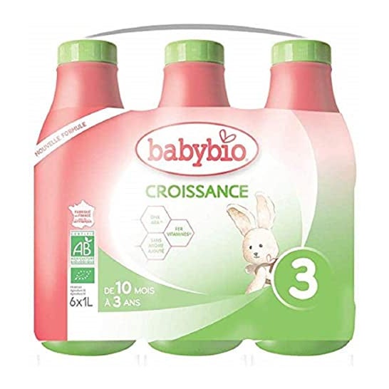 BabyBio Vloeibare Groeimelk 3 Biologisch 6x1L