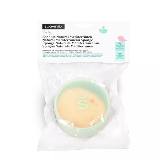 Suavinex Premium Natural Esponja Baño Canastilla 1 ud