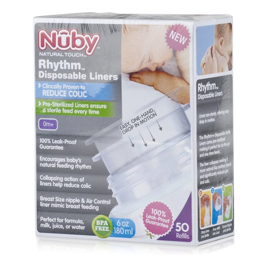 Nuby RefillPre-sterilizzati Sacchetti Anti-colica 50pz