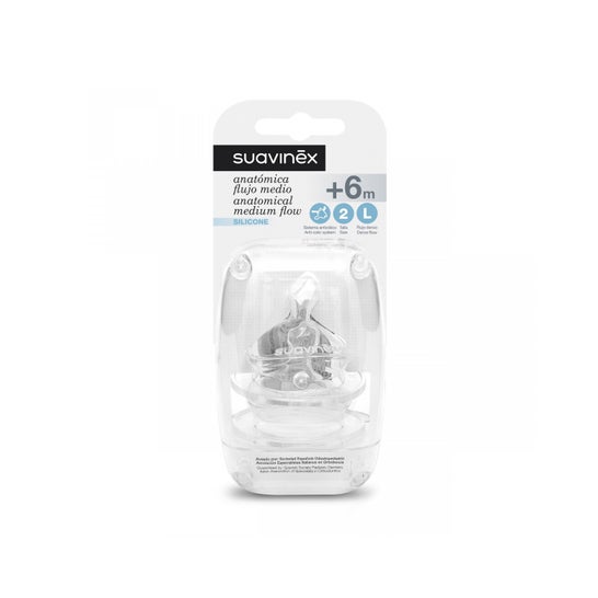 Suavinex Teat Silicone Anatomical T2L 2 U