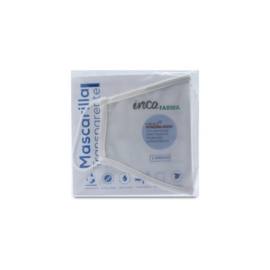 Inca Farma Transparente Maske Weiß Junior 1pc