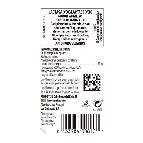 Solgar Lactasa 3500 30comp