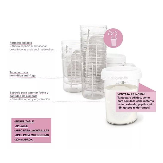 Pojemniki do przechowywania Suavinex 10u Pojemniki do przechowywania Suavinex 10u