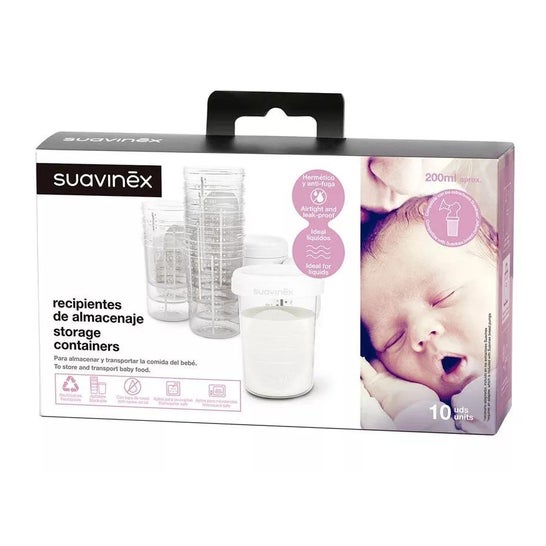 Pojemniki do przechowywania Suavinex 10u Pojemniki do przechowywania Suavinex 10u