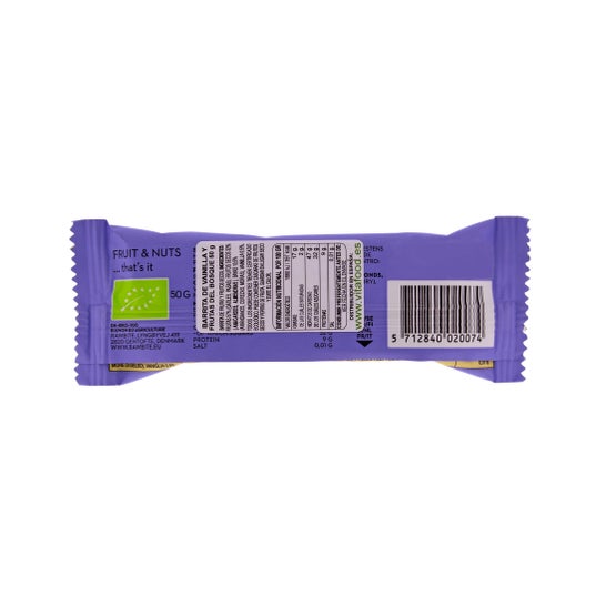 Rawbite Barrita Ecológica de Vainilla Y Frutos Rojos 50 g