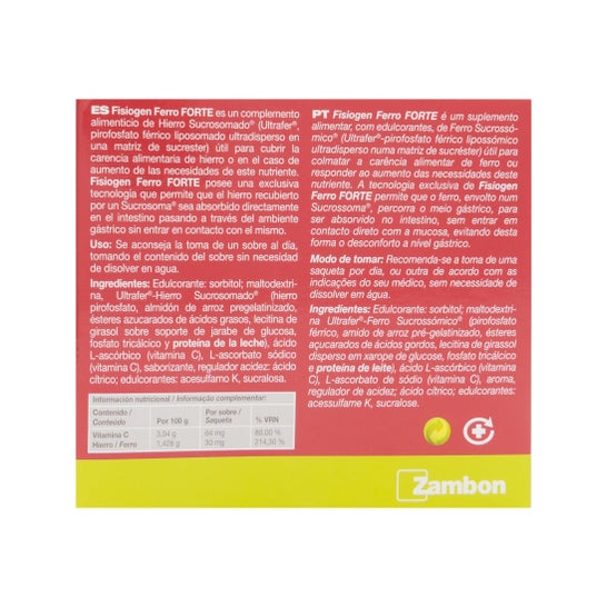 Fisiogen Ferro Forte 30 Sobres