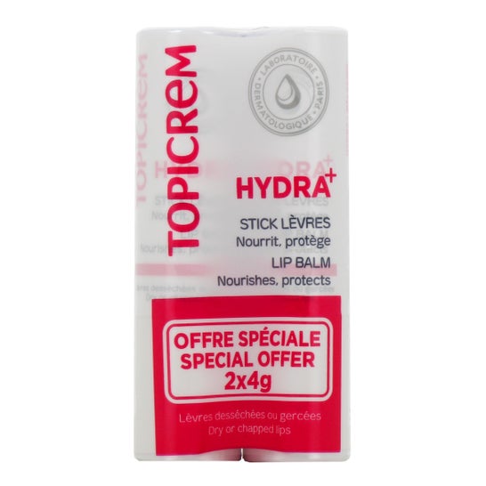Topicrem Pack Dúo Hydra+ Bálsamo Labial 2x4g