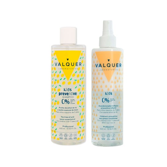 Valquer Pack Preventivo Infantil Champú + Acondicionador Bifásico
