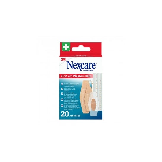 Nexcare First Aid Plasters Mix 20 apósitos