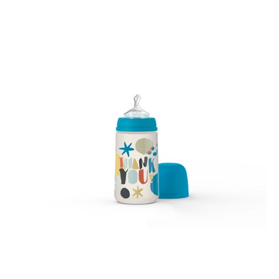 Suavinex Biberón Prêt-à-Porter Anatómico Silicona T1M Medio 0-6m 270ml 1ud