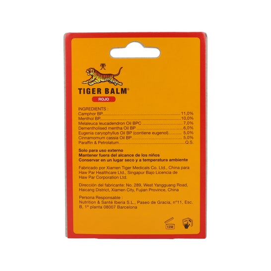 Tiger Balm Bálsamo del Tigre Rojo 19g