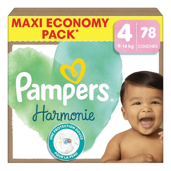Pampers Harmonie Bleer Størrelse 4 9-14 kg 78 stk