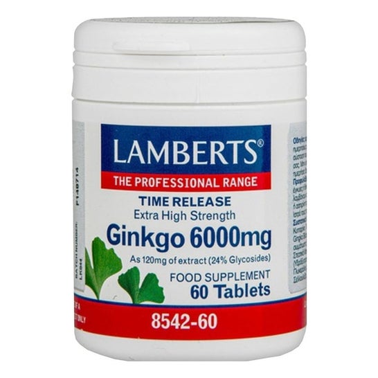 Lamberts Ginkgo Biloba 6000mg 60 comprimidos