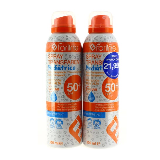 Farline Pack Protector Solar Spray Spf 50+ 2x200ml