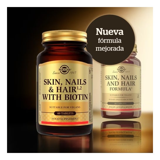 Solgar Fórmula Pelo Piel y Uñas con Biotina 60comp