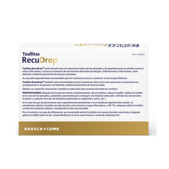 RecuDrop Toallitas monodosis 20 unidades
