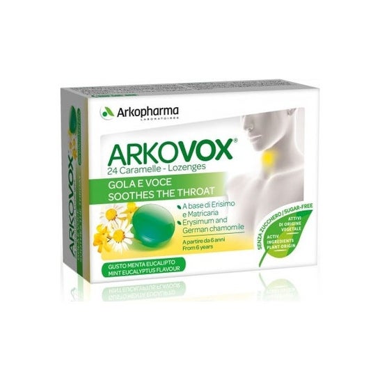 Arkovox mint and eucalyptus tablets 24 uts