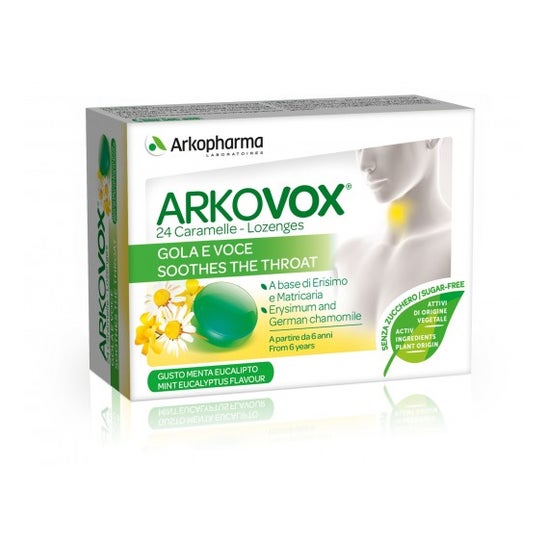Arkovox mint and eucalyptus tablets 24 uts