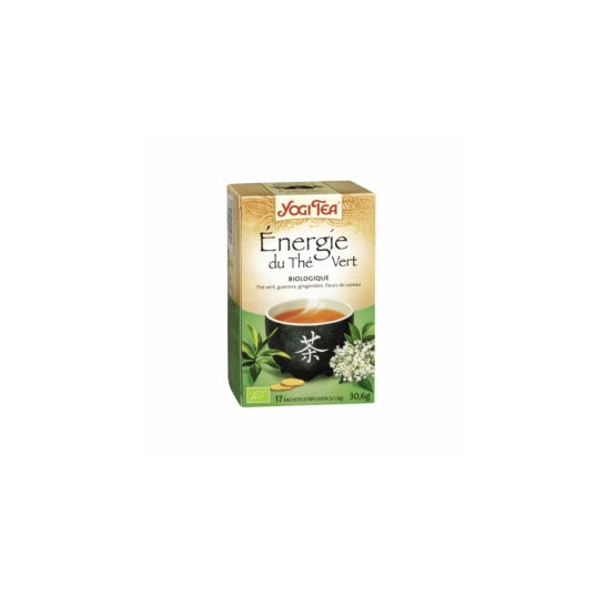 Yogi Tea Ayurvedic Infusion Energy of Green Tea Organic 17 bolsas de 1.8g