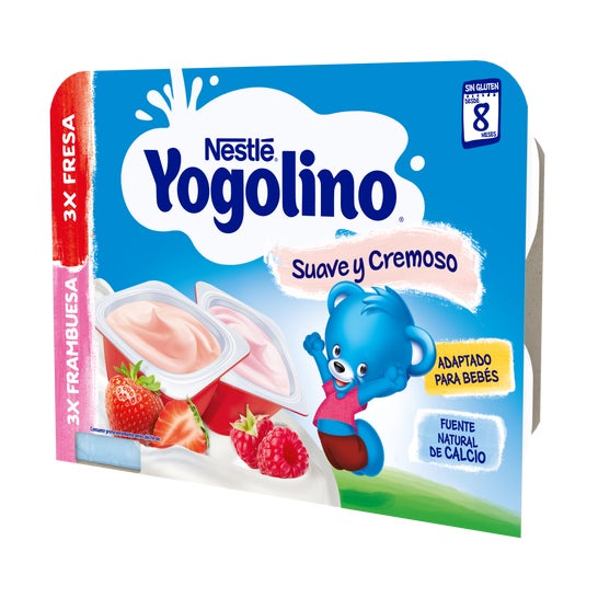 Nestlé Yogolino 3 Fresa 3 Frambuesa IOGOLINO ,
