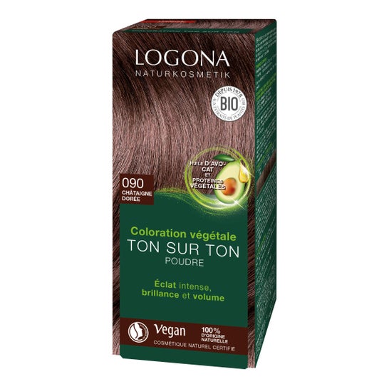 Logona Colorante Vegetal Nº090 Castaño Oscuro 100g