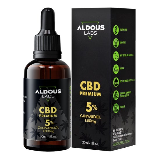 Aldous Labs Organic Hemp Oil enriched with 5% CBD 30ml