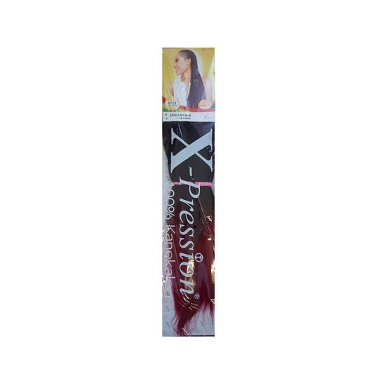 X-Pression Hair Extensions 1B Burg 208cm