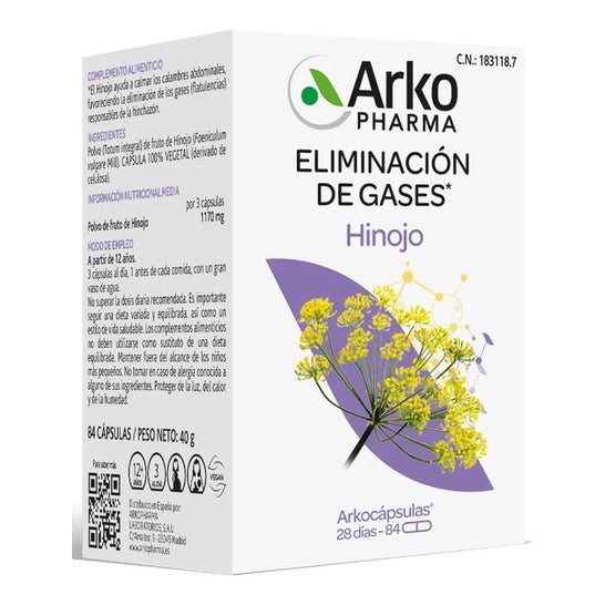 Arkopharma Arkocaps Fennel 84 Capsules