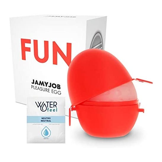 Jamyjob Discreet Masturbator Egg Red Edition Fun 1pc