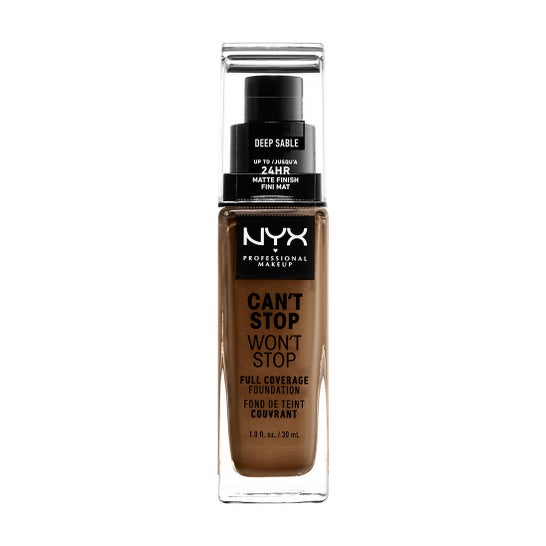 Nyx Can't Stop Won't Stop Foundation Deep Sable 30ml