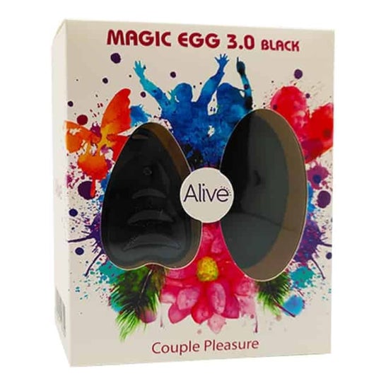 Alive Magic Egg 3.0 Huevo Vibrador Control Remoto Negro 1ud