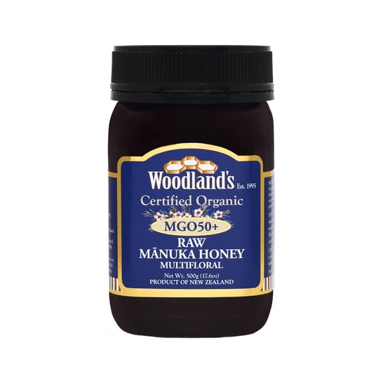 Woodland's MGO 50+ Raw Manuka Multifloral Honning Økologisk 500 g