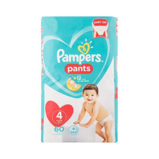 Pampers Pañales Pantalon Talla 4 9-14kg 60uds