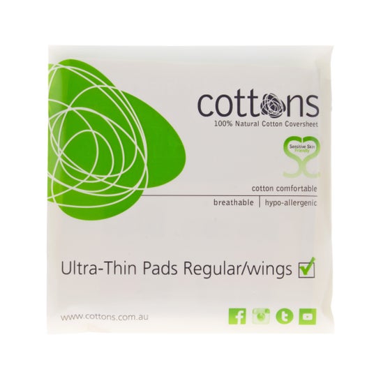 Cottons Compresa Ultrafina Con Alas Absorción Regular 1und