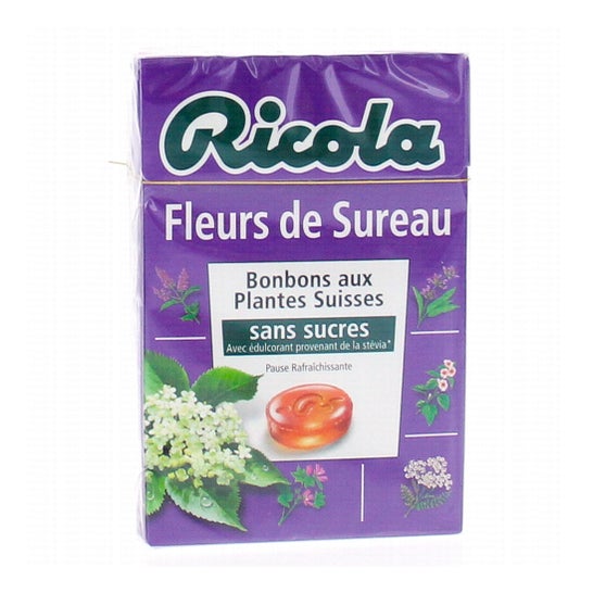 Ricola Caramelos de Hierbas Suizas Sabor Flor de Saúco 50g