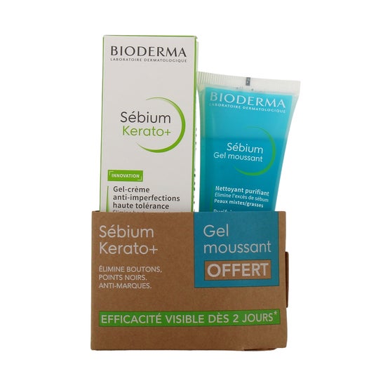 Bioderma Sébium Kerato+ 30ml + Gel Espomoso 45ml