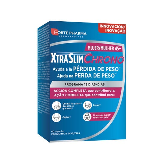 Forté Pharma Xtraslim Chrono Pérdida Peso Mujer 45+ 60caps