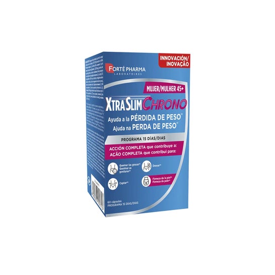 Forté Pharma Xtraslim Chrono Pérdida Peso Mujer 45+ 60caps