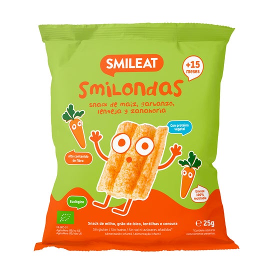 Smileat Smilondas Snack Ecológico de Zanahoria 25g