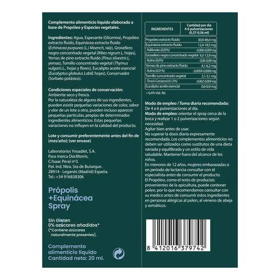 Docmorris Própolis + Equinácea Spray 20 ml