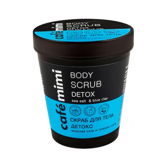 Café Mimi Body Scrub Detox Sea Salt & Blue Clay 330g