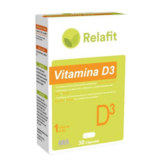 Relafit Vitamina D3 30 Cápsulas Relafit MS, 30CAPS (Código PF )