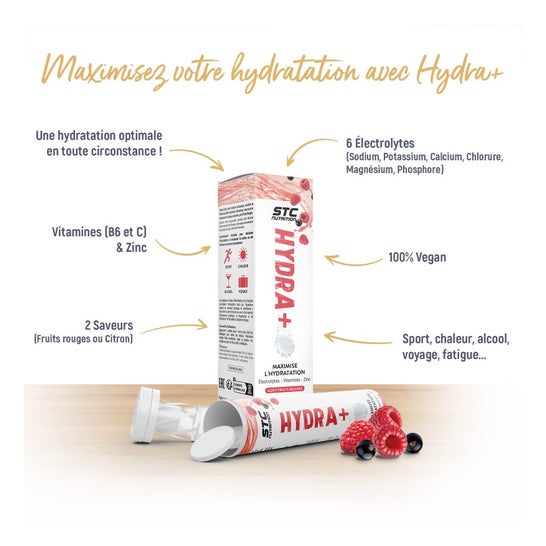 STC Nutrition Hydra+ Maximise Hydratation Frutos Rojos 20comp STC Nutrition Hydra+ Maximise Hydratation Frutos Rojos 20comp