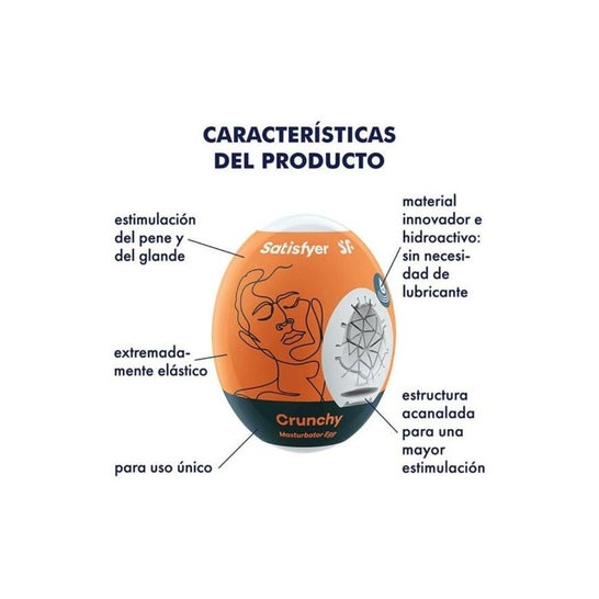 Satisfyer Chrunchy Huevo Masturbador 3 uds