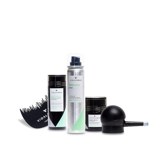 Vidalforce Starter Kit Light Brown Hair Fibers 30 g + 5 g + Fixative + Applicator