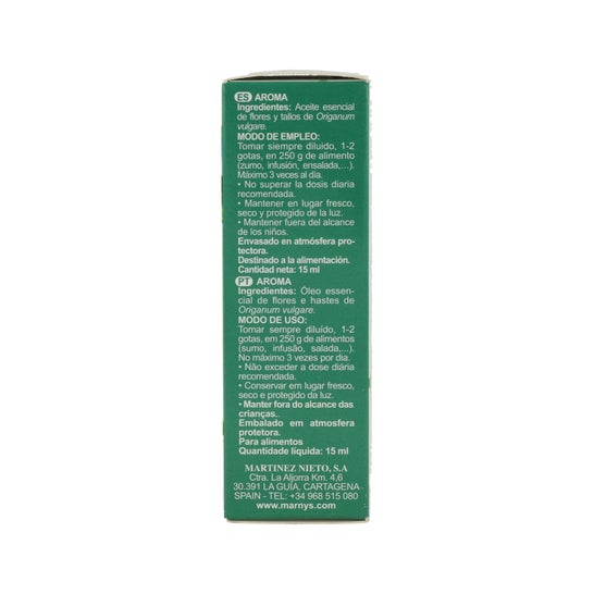 Marnys Aceite Esencial de Orégano 15 ml