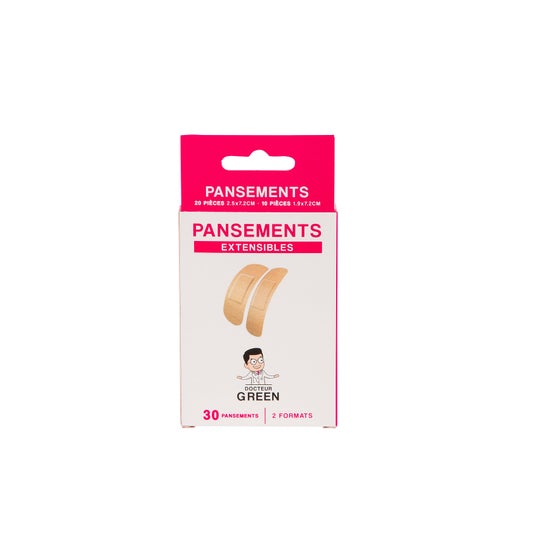 Docteur Green Stretchable Dressings 2 Formats 30 pcs